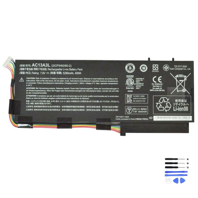 40Wh Acer AC13A3L Battery