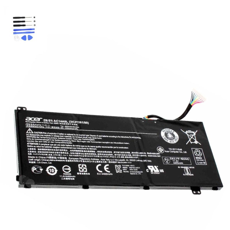 52.5Wh Acer AC14A8L Battery