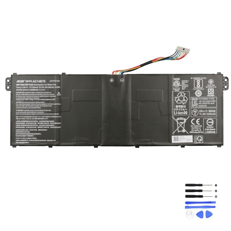 50.7Wh Acer AC14B7K Battery