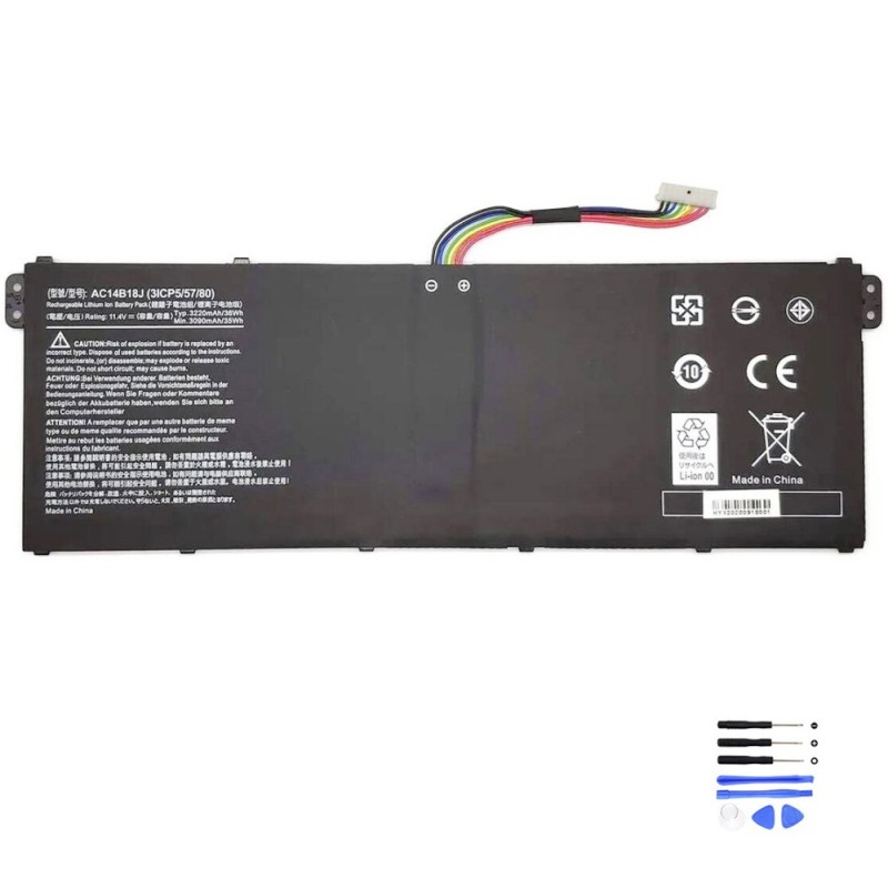 36Wh Acer AC14B18J Battery