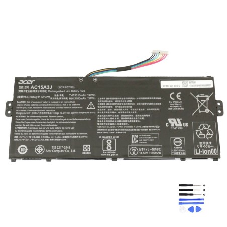 39Wh Acer AC15A3J Battery