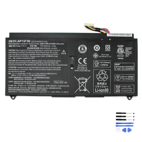 47Wh Acer AP13F3N Battery