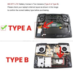 75.24Wh MSI BTY-L781 Type A Battery