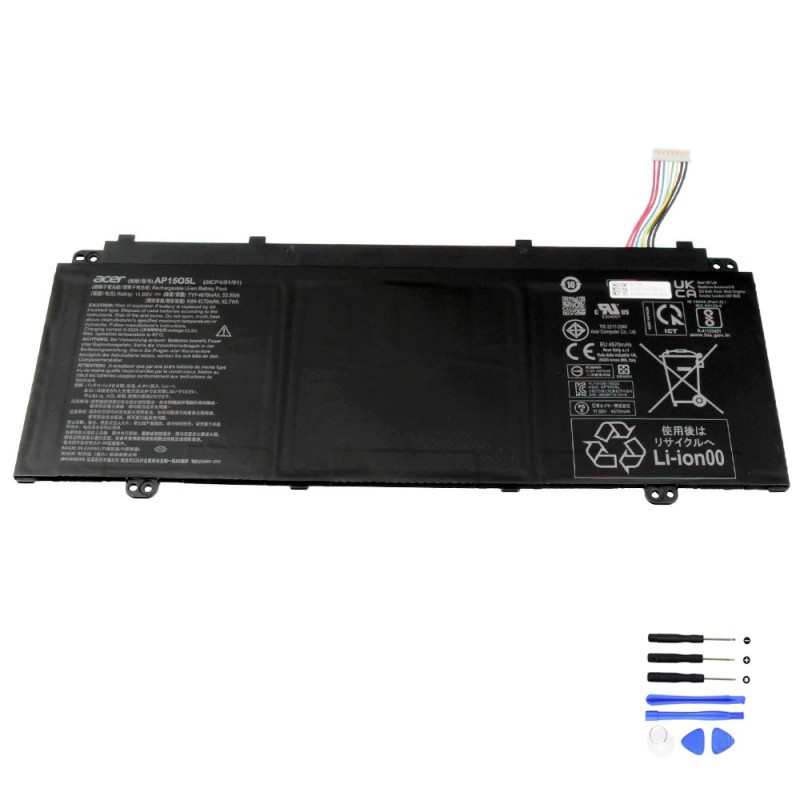 53.9Wh Acer AP15O5L B Battery