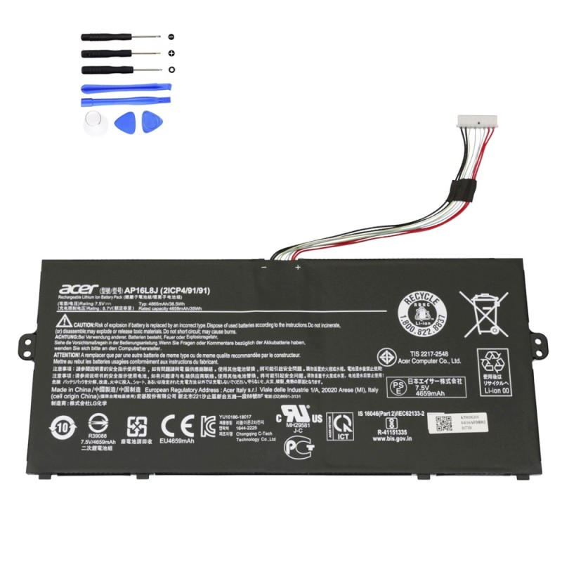 36.5Wh Acer AP16L8J Battery