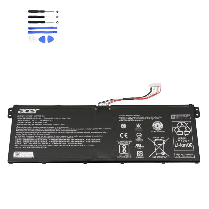 37Wh Acer AP16M4J Battery