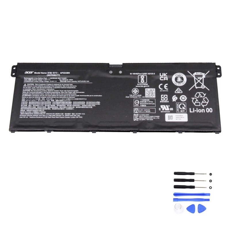 65Wh Acer AP22ABN Battery