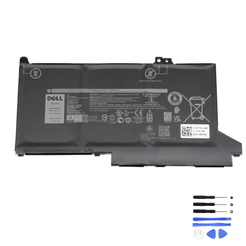 42Wh Dell 0G74G Battery