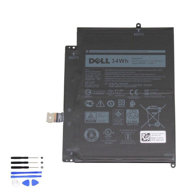 34Wh Dell YX0XH Battery