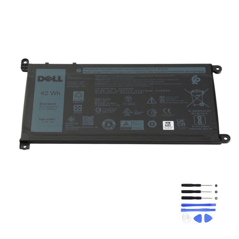 42Wh Dell 51KD7 Battery