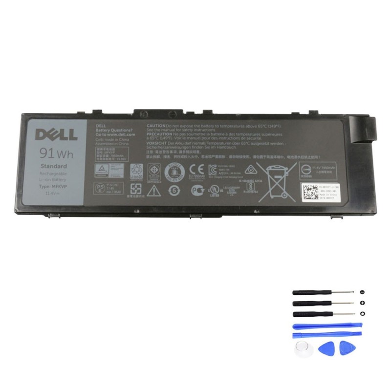 91Wh Dell MFKVP Battery