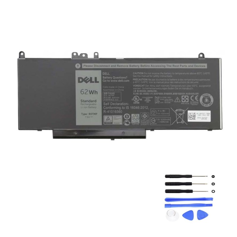 62Wh Dell R0TMP Battery