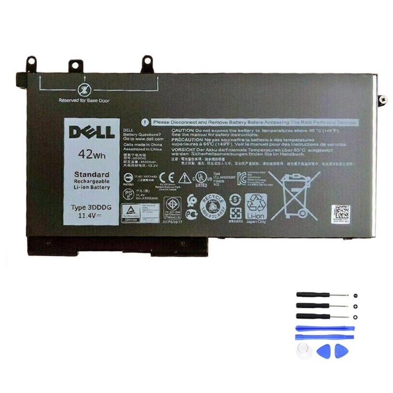 42Wh Dell 3DDDG Battery