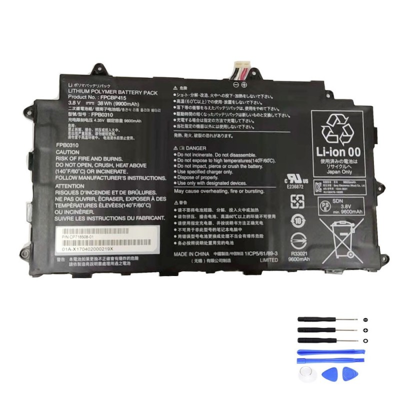 38Wh Fujitsu FPCBP415 Battery