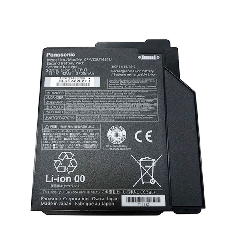 42Wh Panasonic CF-VZSU1431U Battery