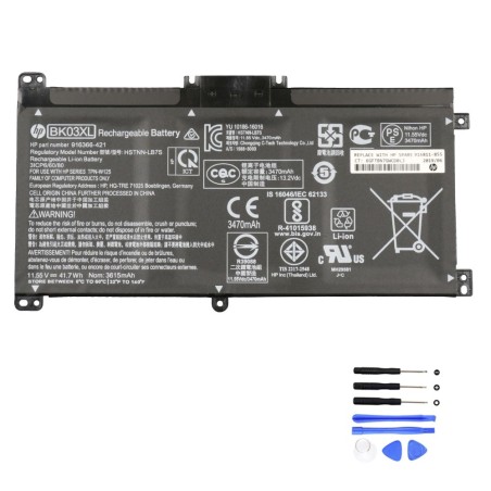 41.7Wh HP BK03XL Battery