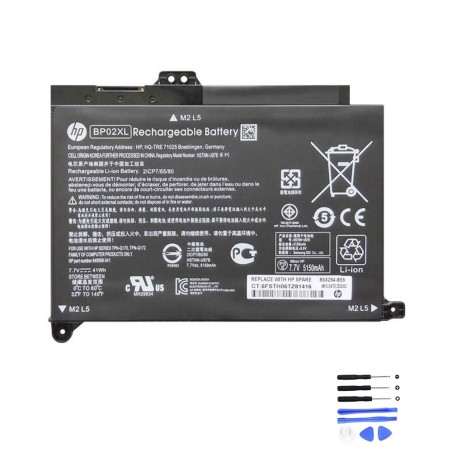 41Wh HP BP02XL Battery