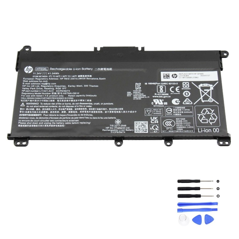 41.04Wh HP HT03XL Battery