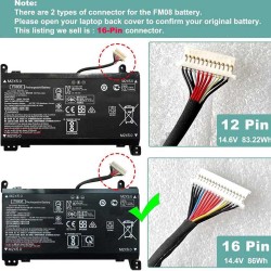 83.22Wh HP FM08 12Pin Battery