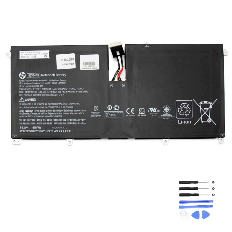 45Wh HP HD04XL Battery