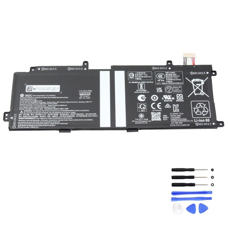 47Wh HP MR02XL Battery