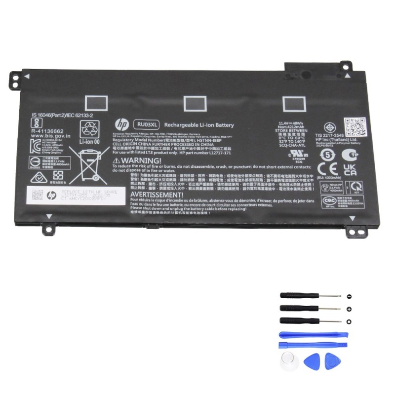 48Wh HP RU03XL Battery
