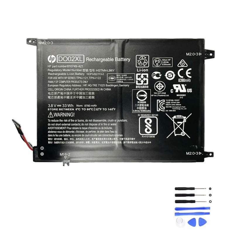 33Wh HP DO02XL Battery
