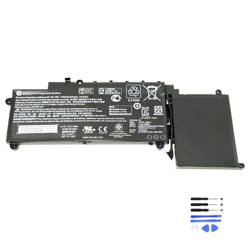 43Wh HP PS03XL Battery