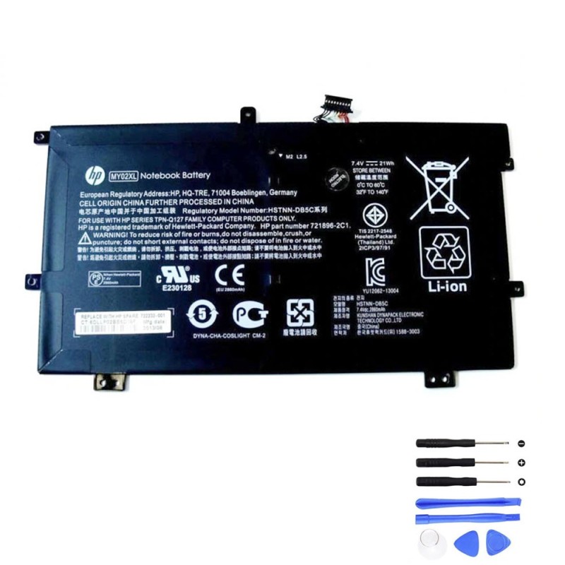 21.9Wh HP MY02XL Battery