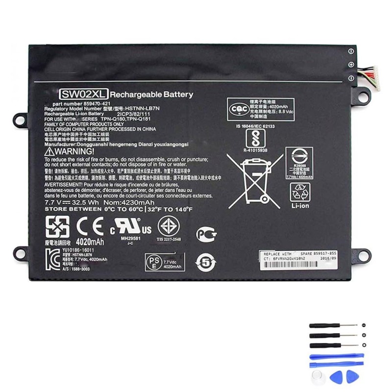 32.5Wh HP SW02XL Battery