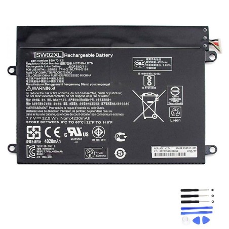 32.5Wh HP SW02XL Battery