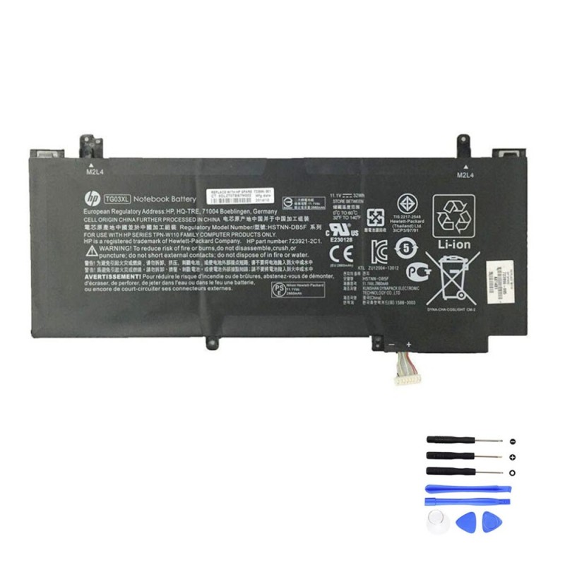32Wh HP TG03XL Battery