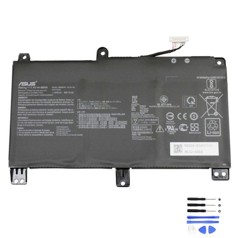 48Wh Asus B31N1726 Long Line Battery