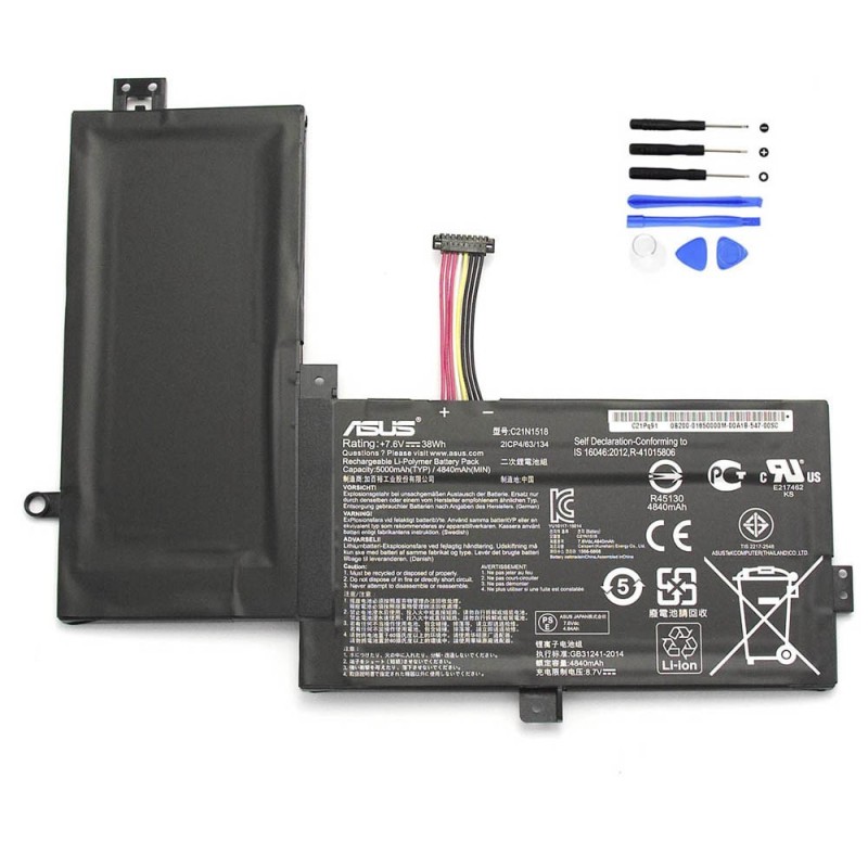 38Wh Asus C21N1518 Battery