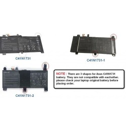 66Wh Asus C41N1731-2 Battery