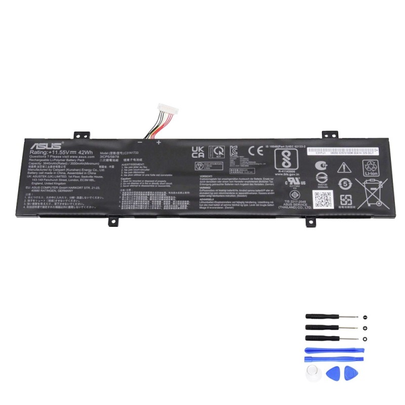 42Wh Asus C31N1733 Battery