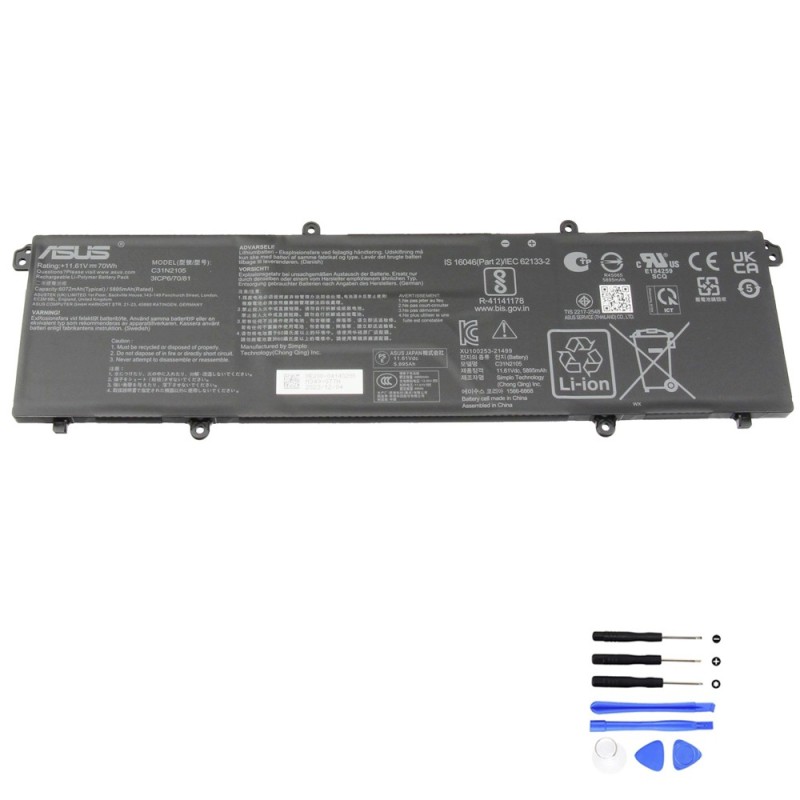 70Wh Asus C31N2105 Battery