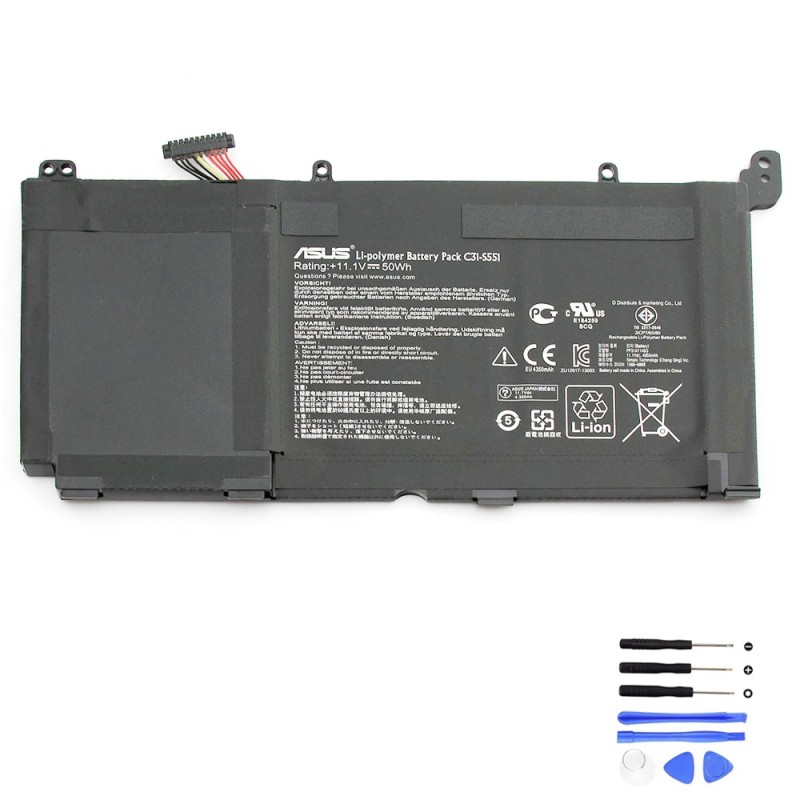 50Wh Asus C31-S551 Battery
