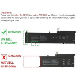 96Wh Asus C32N2002 Battery
