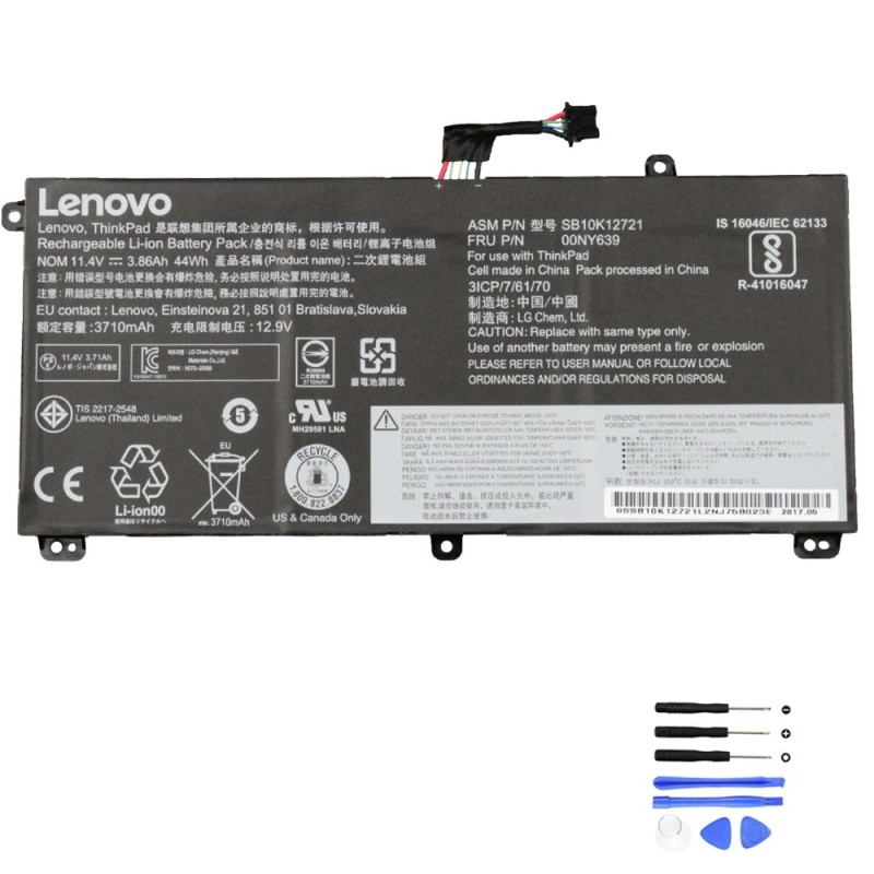44Wh Lenovo 00NY639 Battery