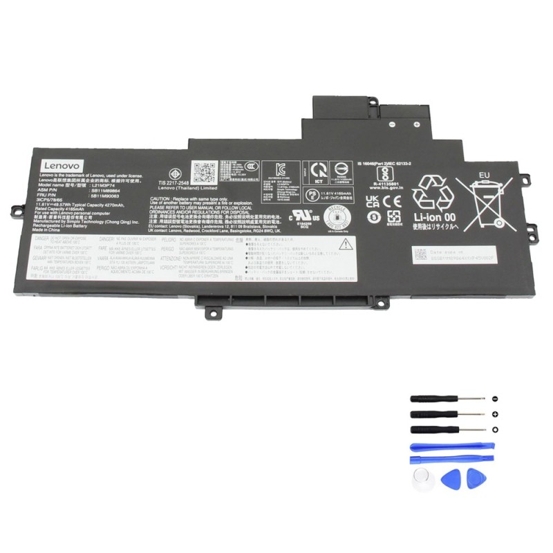 49Wh Lenovo L21M3P74 Battery