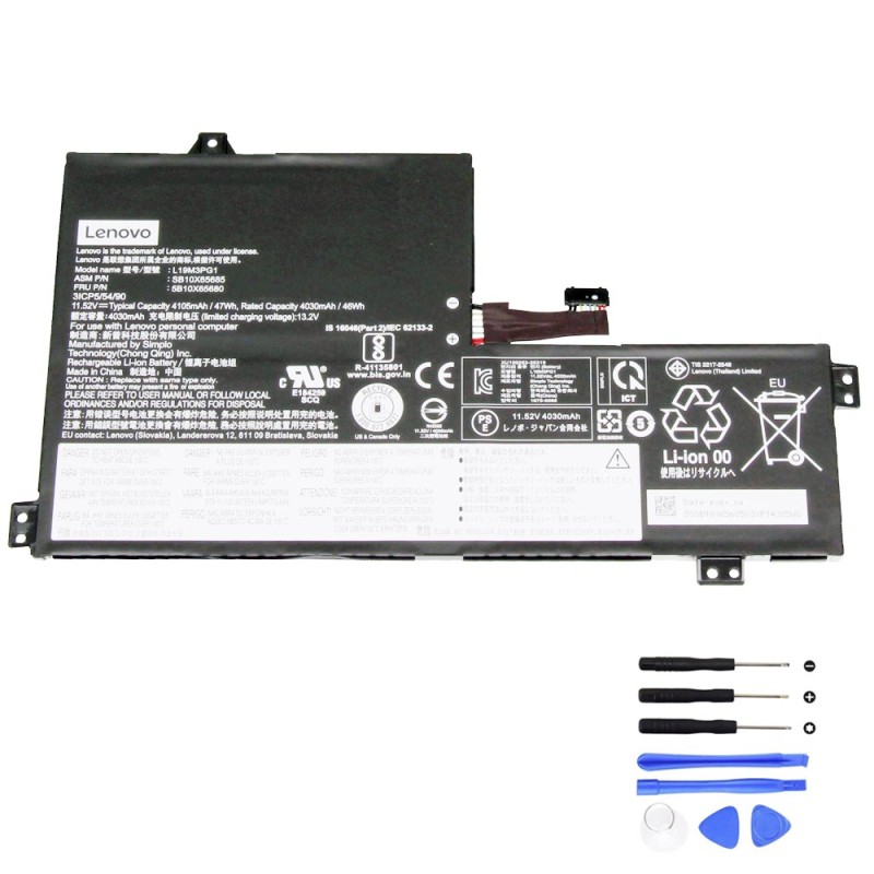 47Wh Lenovo L19M3PG1 Battery
