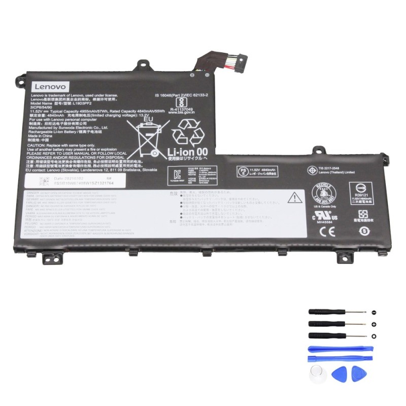 57Wh Lenovo L19D3PF2 Battery