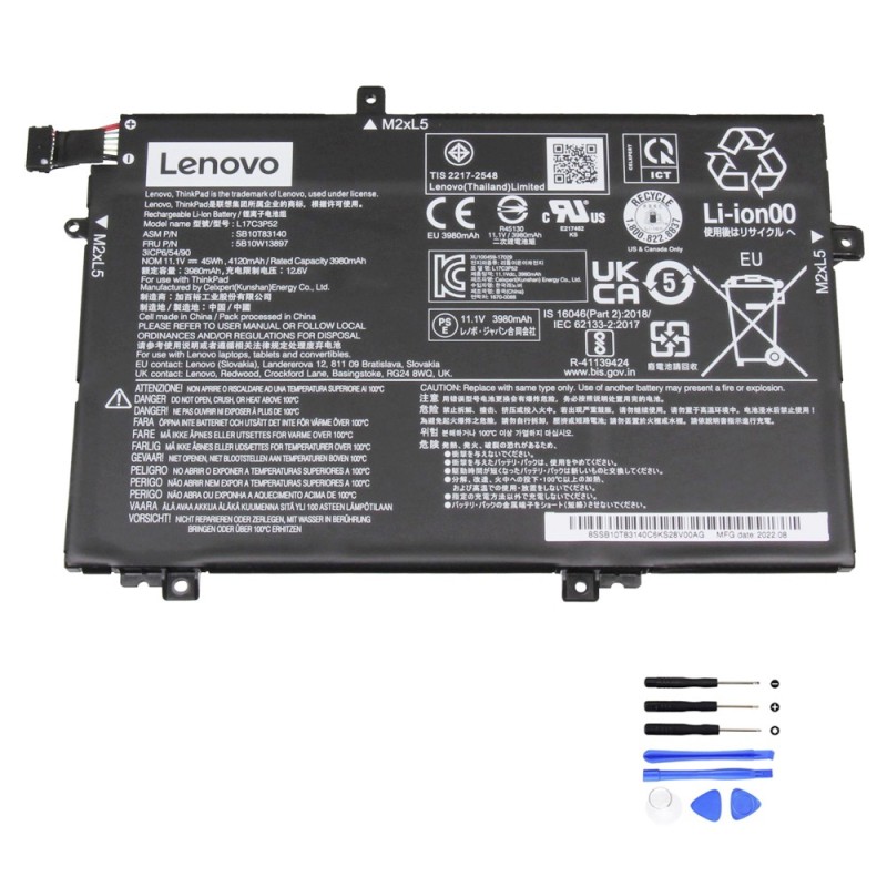 45Wh Lenovo L17L3P52 Battery