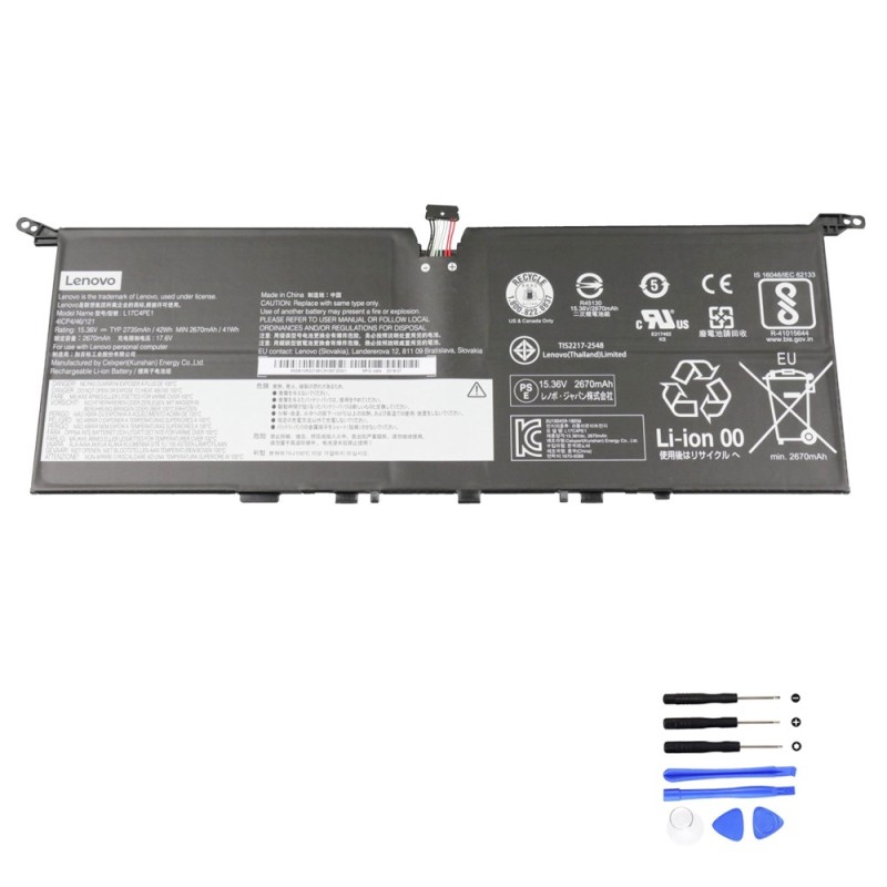 42Wh Lenovo L17C4PE1 Battery