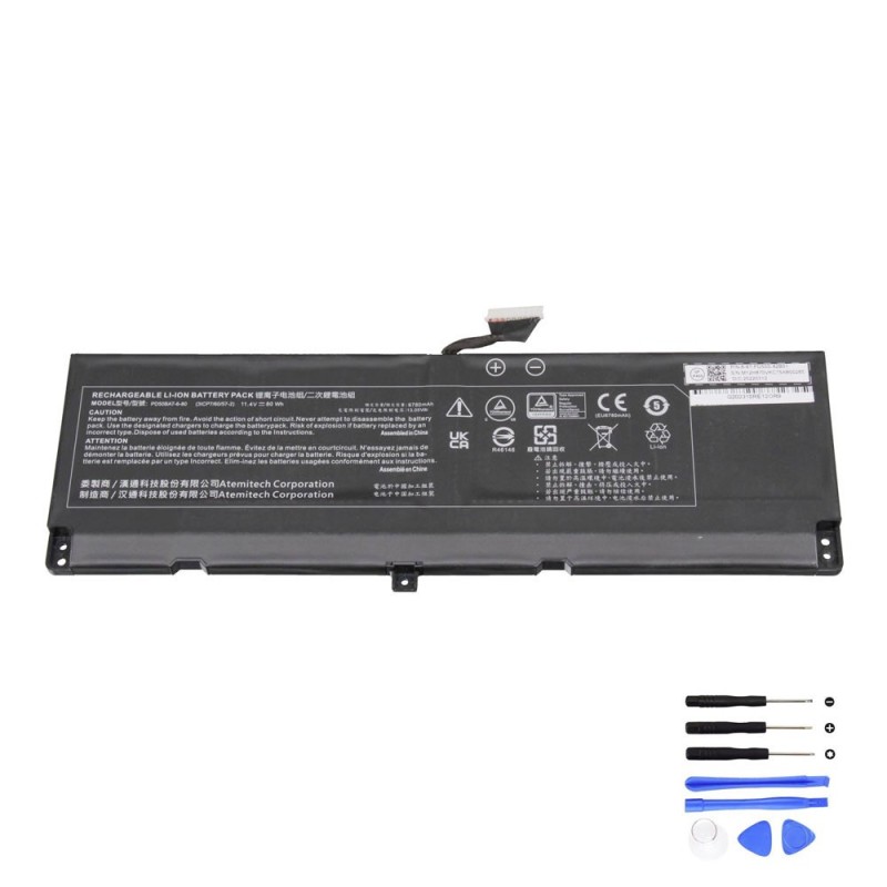 80Wh Clevo PD50BAT-6-80 Battery