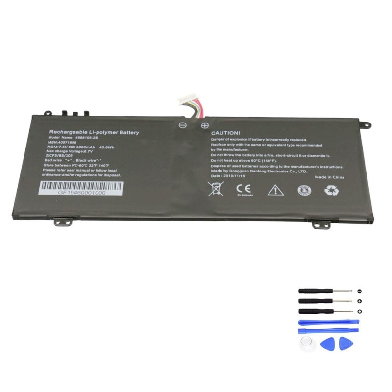 45.6Wh Medion 4588105-2S A Battery