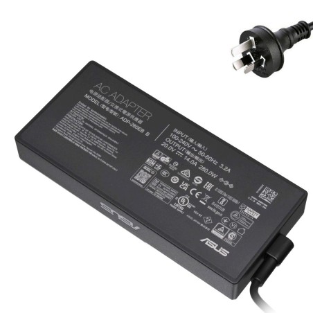 20V 14A 280W Asus 6.0mm 3.7mm AC Adapter Charger