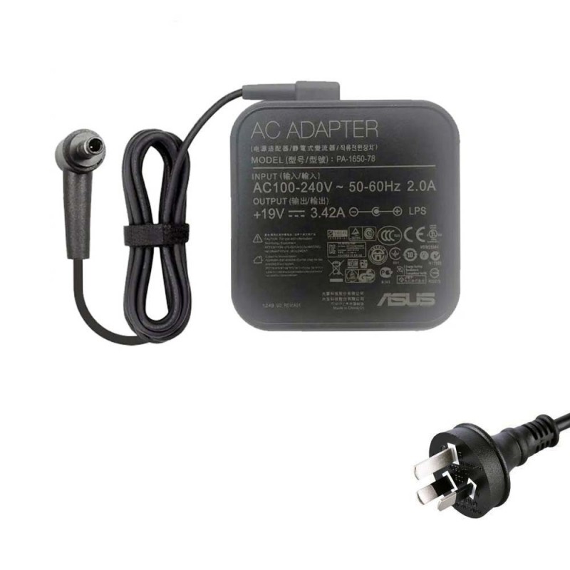 19V 3.42A 65W Asus 4.5mm 3.0mm Wall Adapter Charger