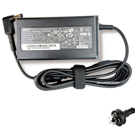 19V 3.42A 65W Acer 5.5mm 1.7mm AC Adapter Charger